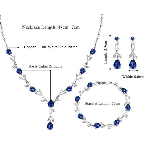 Sapphire Jewelry Set