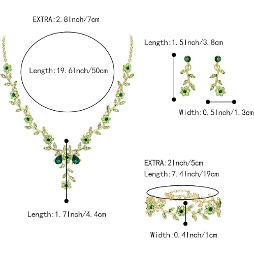 Multicolor Flower Jewelry Set