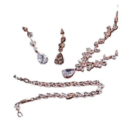 Pink Gemstone Jewelry Set
