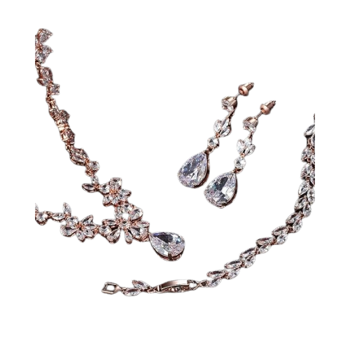 Pink Gemstone Jewelry Set