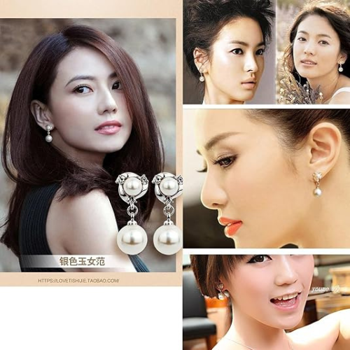 Pearl Drop Dangle Earrings
